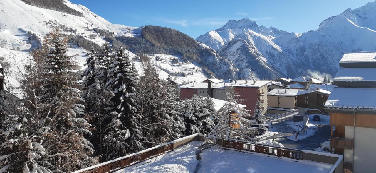 Charmant Studio 4 Pers Plein Centre Parking Prive Les Deux Alpes Extérieur photo